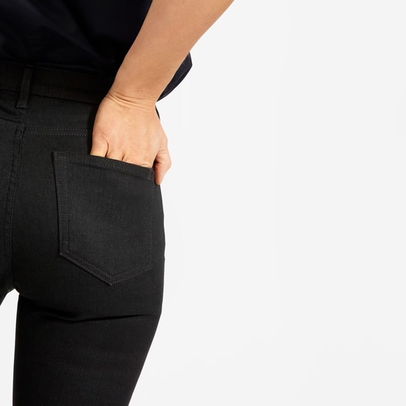 NWT Everlane Black Mid Rise Skinny Tall Jeans-Size 25 - Picture 5 of 7